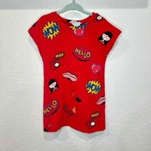 Little Marc Jacob’s Comic Book Pop Art Red Dress Girls 3